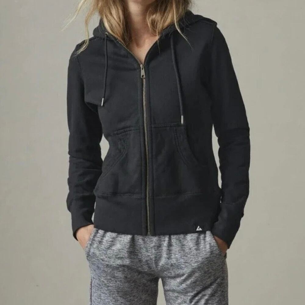 American Giant Classic Full Zip Relaxed Hoodie Sweatshirt Women’s Small Black